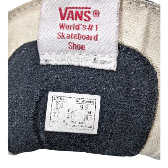 VANS Shoes Sk8 Hi Canvas Skateboard Mens 8 Womens 9.5 High Top Off Wall Sneakers - Picture 3 of 11